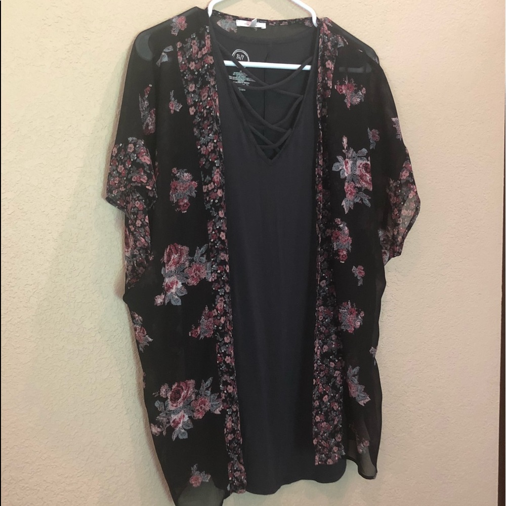 Maurices cover up and tank top